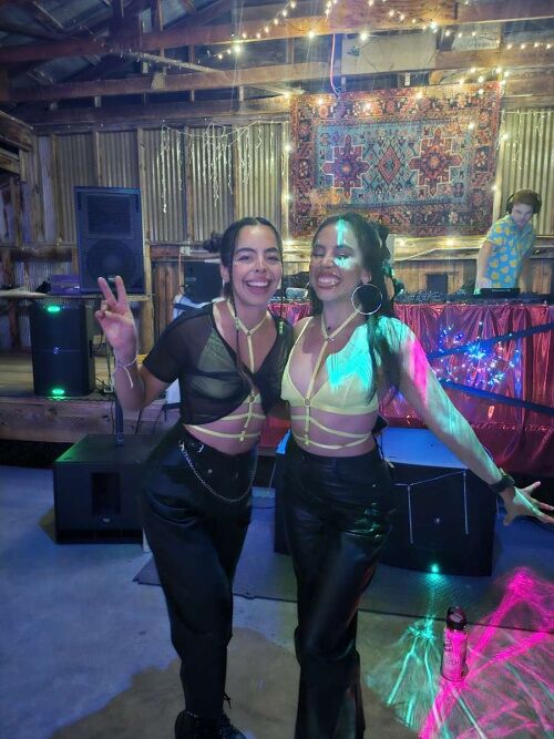 Attendees dancing at one of the stages