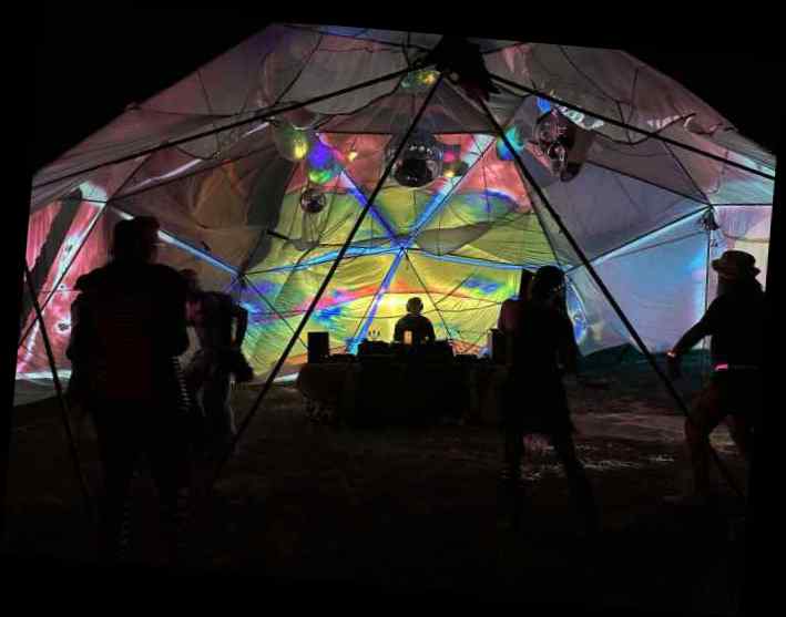 Fireworks Display in the Night Sky